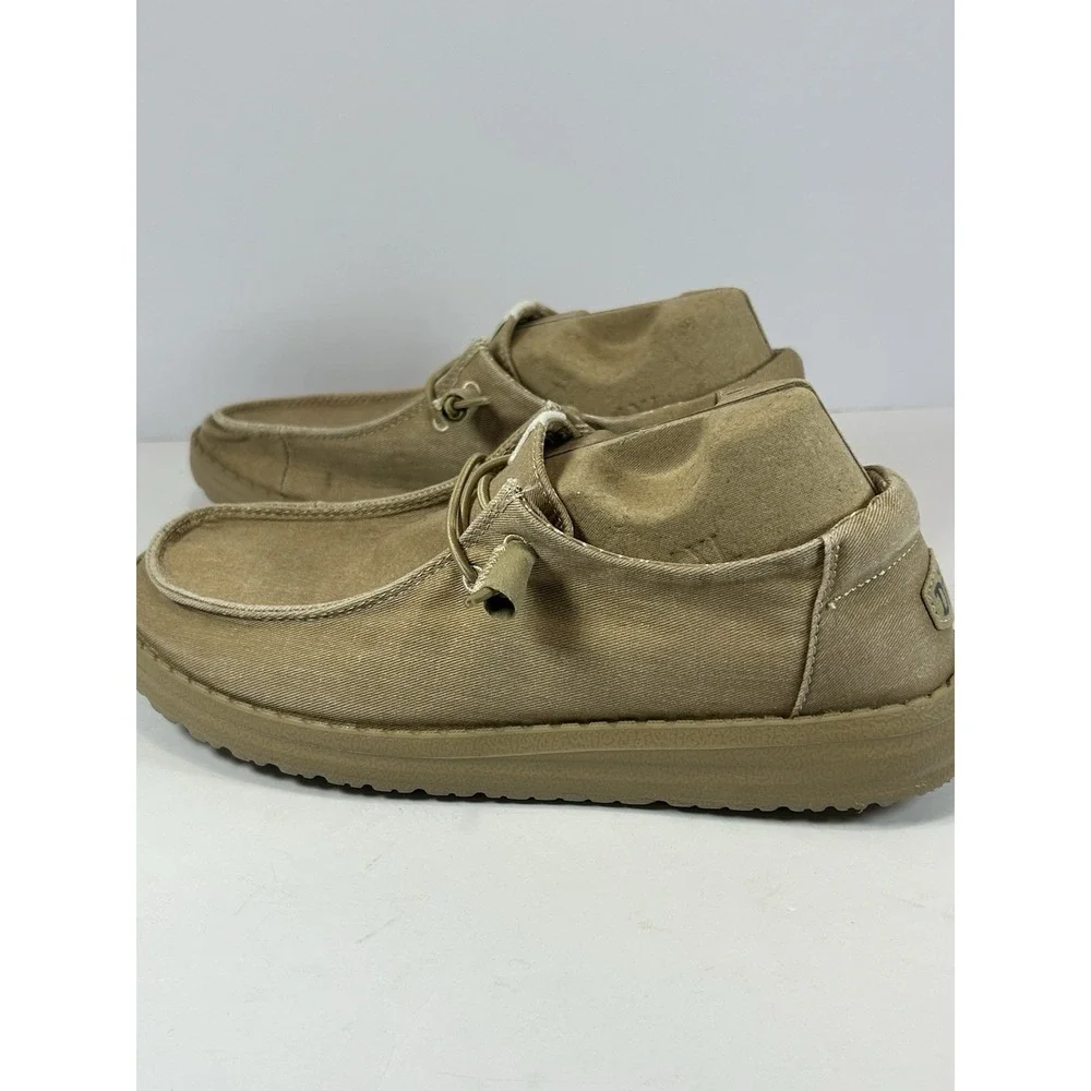 Hey Dude Wendy Women Size 9 Shoes Tan Comfort Casual Walking Stretch Slip On